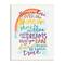 Stupell Industries Somewhere Over The Rainbow Wall Art